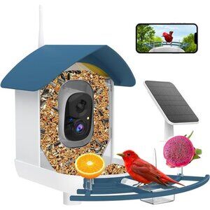 Bird Feeder with Camera,AI Identify Birds Species,Smart Bird Camera with Solar